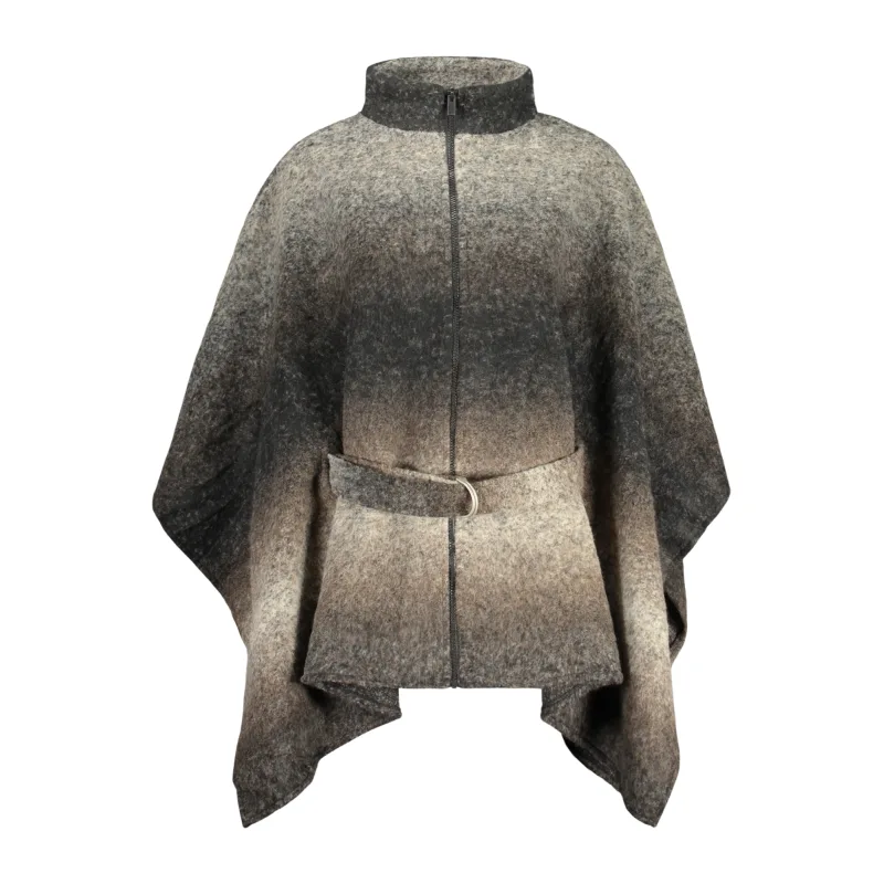 Desigual Poncho Donna Marrone Hnedá Farba: hnedá, Veľkosť: UNI