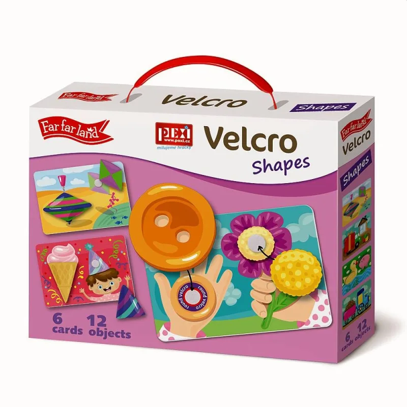 Pexi PEXI Velcro skladačky - Tvary (Shapes)