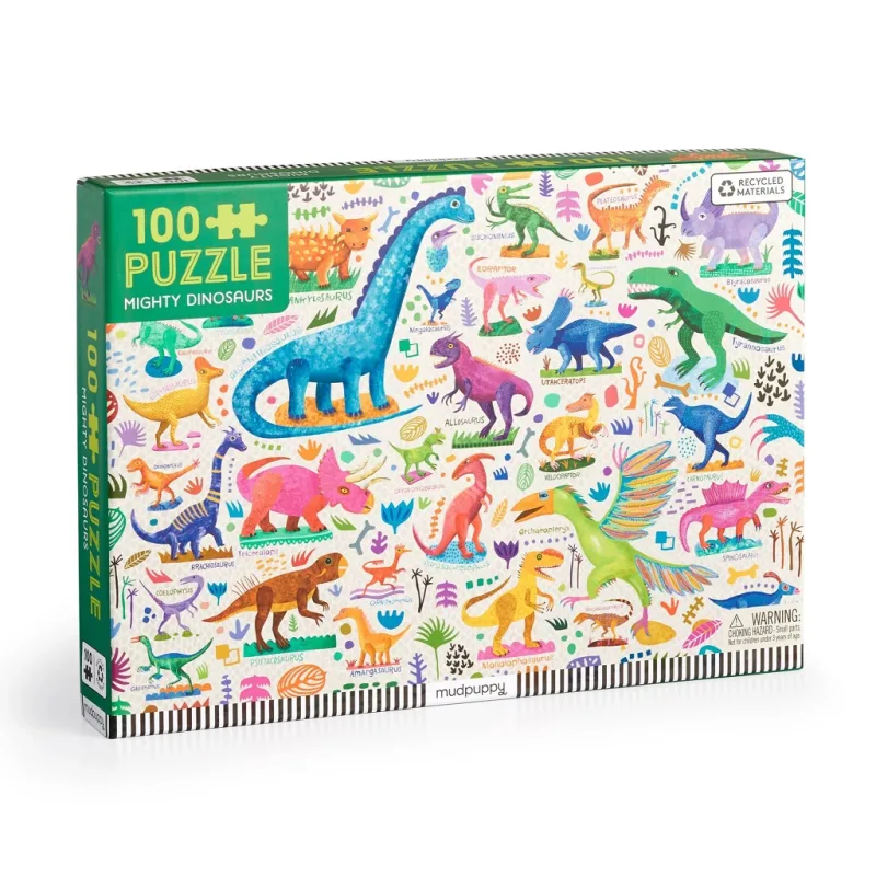 Mudpuppy Mudpuppy Puzzle Mocní dinosaury 100 dielikov