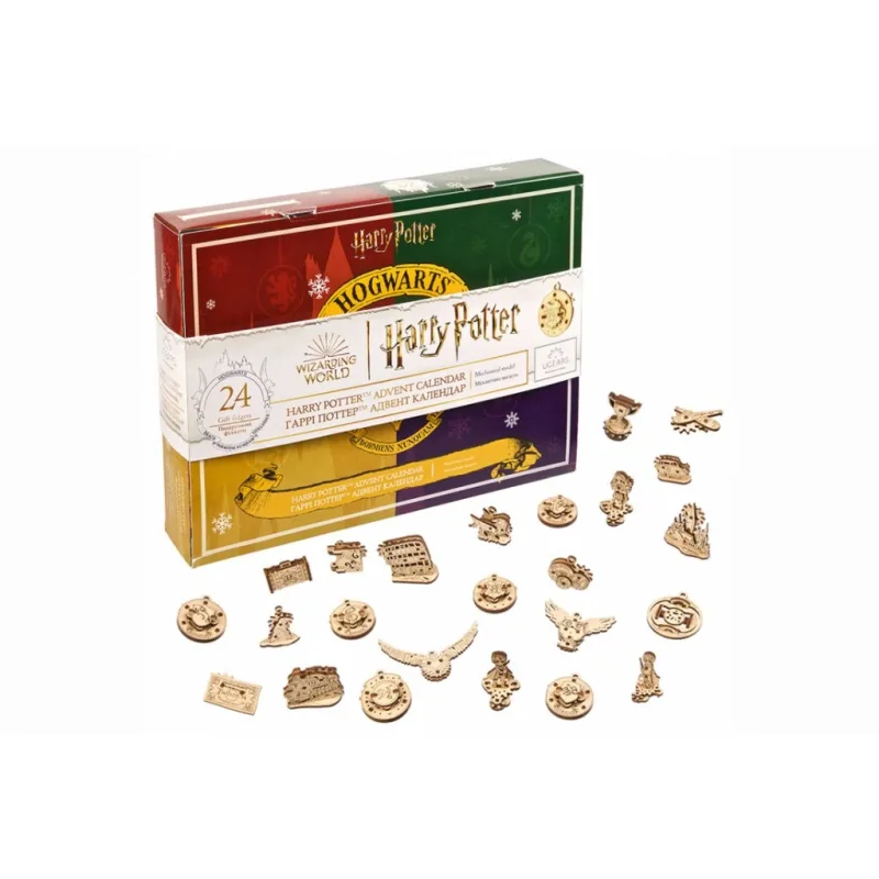 Ugears Ugears 3D drevené mechanické puzzle Harry Potter - Adventný kalendár
