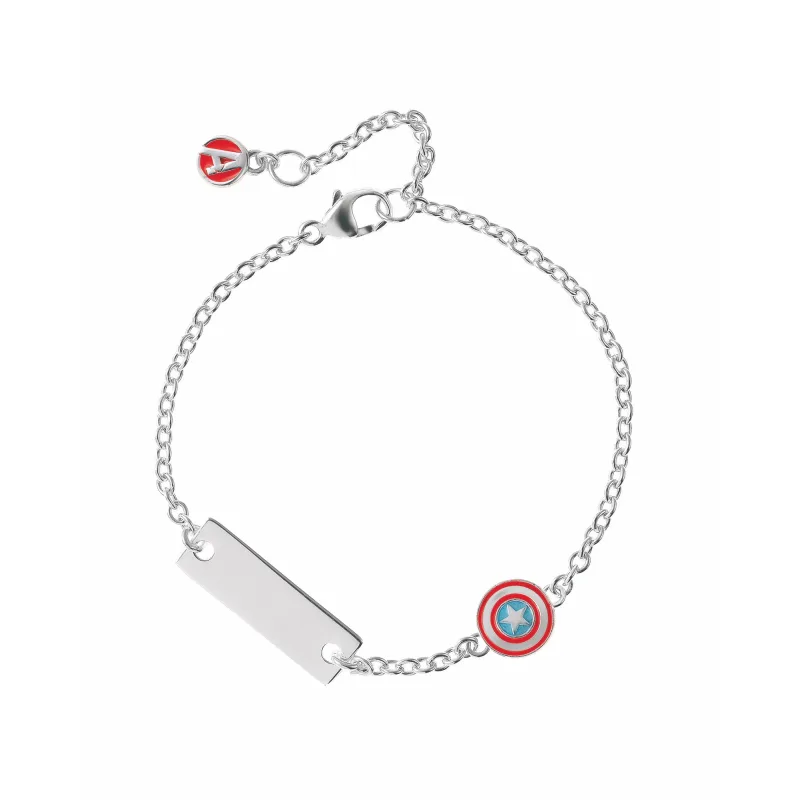 Detský náramok Marvel Captain America strieborný BS00085RL-55.CS