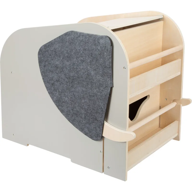 Small Foot Box na hračky so sedadlom a kolieskami Slon Wildlife