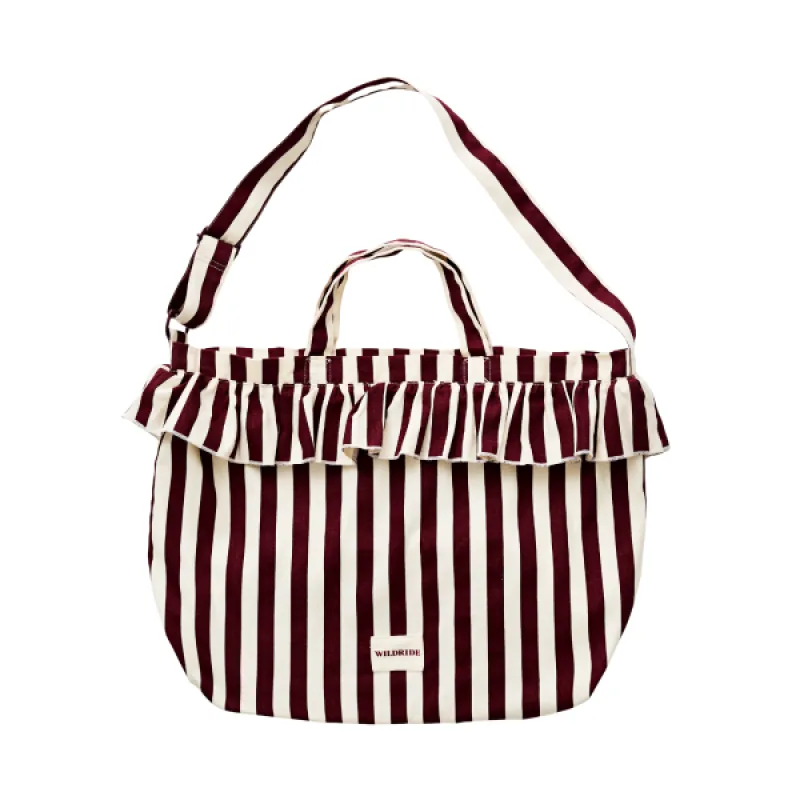 Wildride Taška cez rameno Bordeaux Stripe
