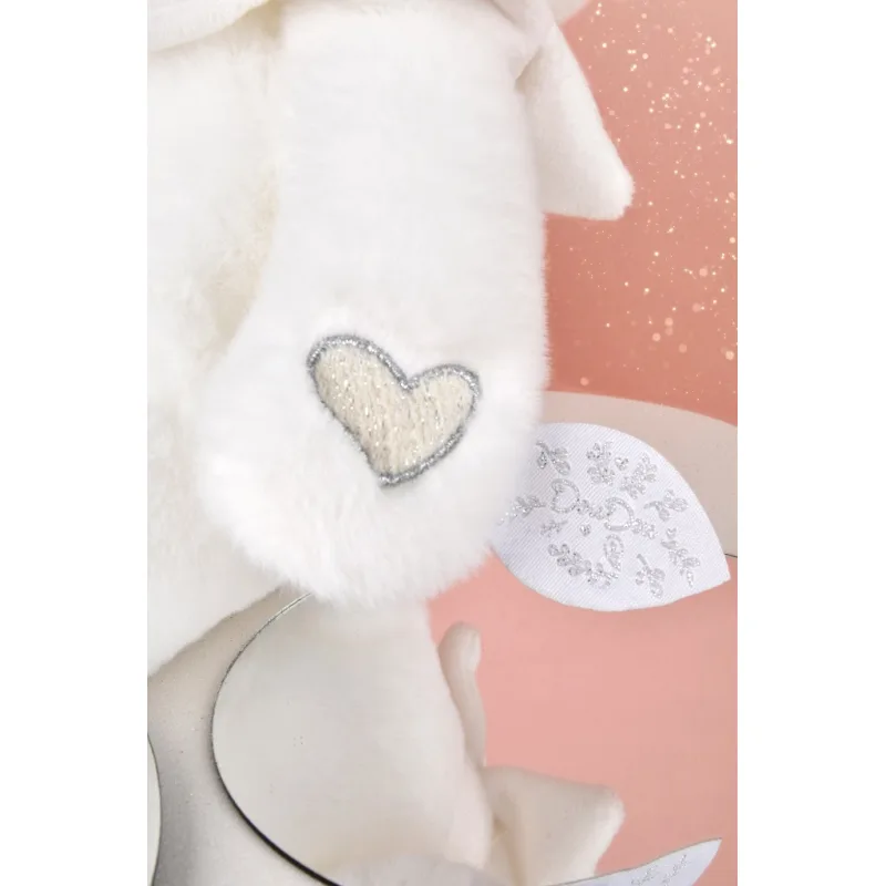 Doudou et Compagnie Paris Doudou Darčeková sada Plyšový medvedík s dečkou 30 cm béžový