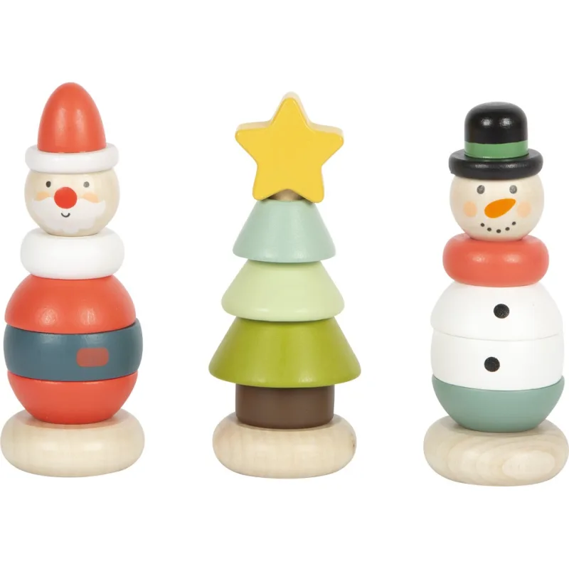 Small Foot small foot Drevená vianočná nasadzovacia figúrka 1 ks