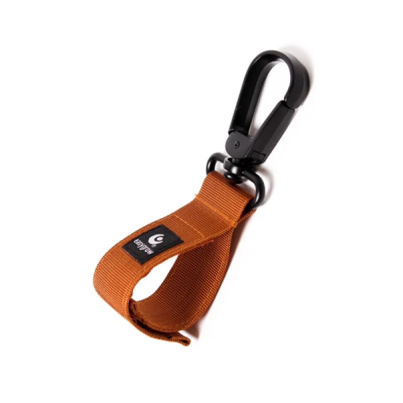EasyGrow Úchyt veľký pre zavesenie tašky na kočík Brown