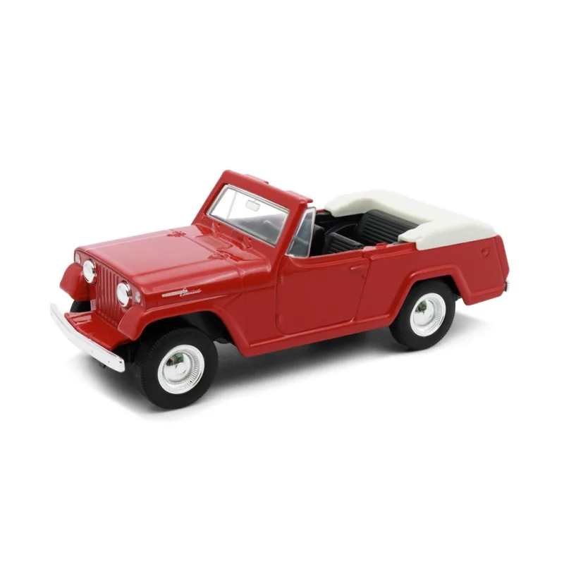 Welly Welly 1967 Jeep Jeepster Commando Roadster model 1:34 červený