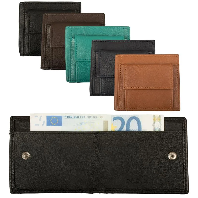 Impex Mini peňaženka / Mini kabelka - Nappa koža Farba: tmavo modrá