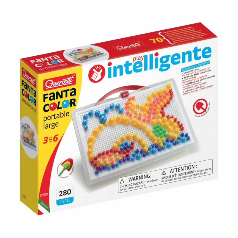 Quercetti Quercetti Mozaika FantaColor Portable 280 ks MIX