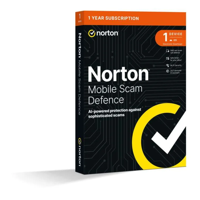 Norton Mobile Scam Defense 1 uživatel na 1 zařízení na 1 rok (21486554)