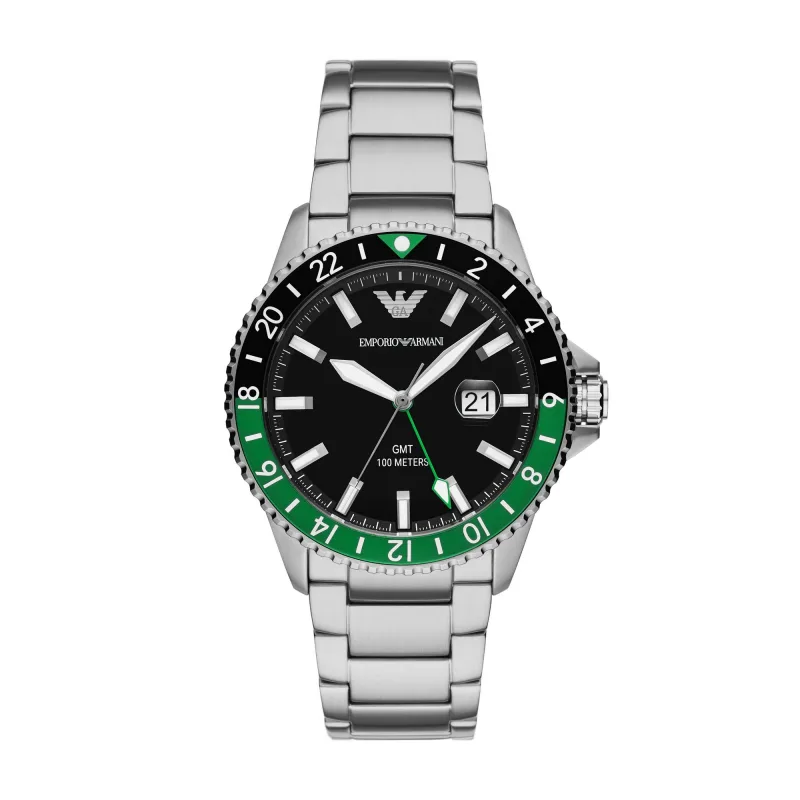 Emporio Armani WORLD EXPLORER pánske okrúhle hodinky AR11589
