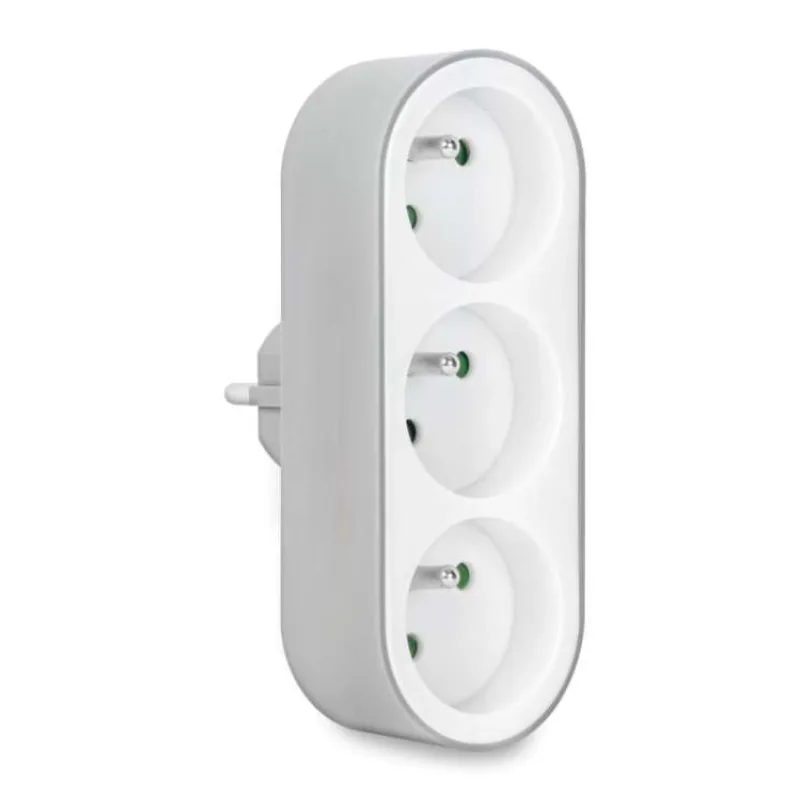 CONNECT IT Rozbočovací adaptér Tripple Split , 3 zásuvky (bíla) (CES-0010-WH)