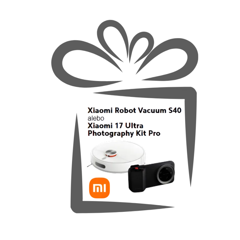 darček k nákupu Xiaomi 17 ULTRA Robot Vacuum S40 alebo Xiaomi 17 Ultra…