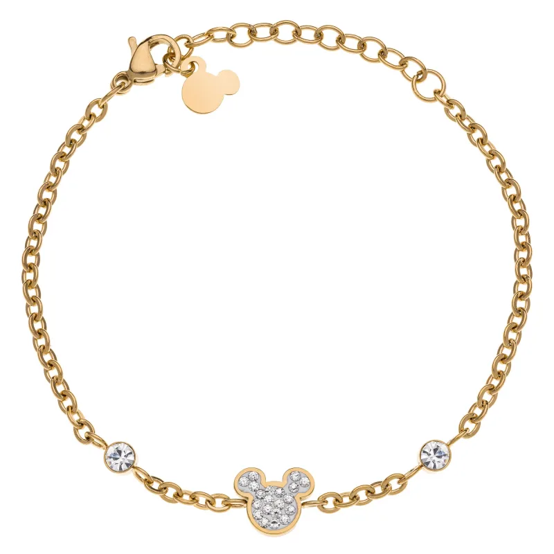 Detský náramok Disney Mickey Mouse z pozlátenej ocele B600590YRWL-B.CS