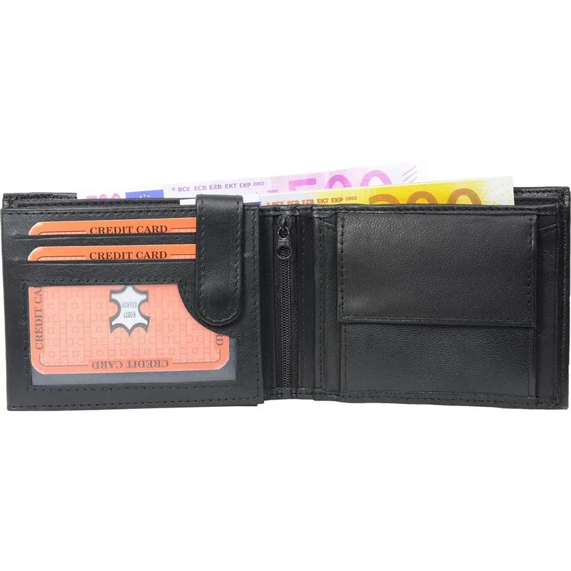 Impex Peňaženka z kože nappa billfold black Veľkosť: UNI