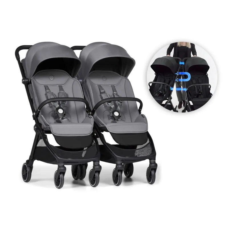 Bumprider Connect Mini 2x kočík s madlom Grey