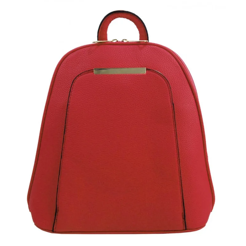 Jessica Bags Elegantný menší dámsky batôžtek / kabelka červená