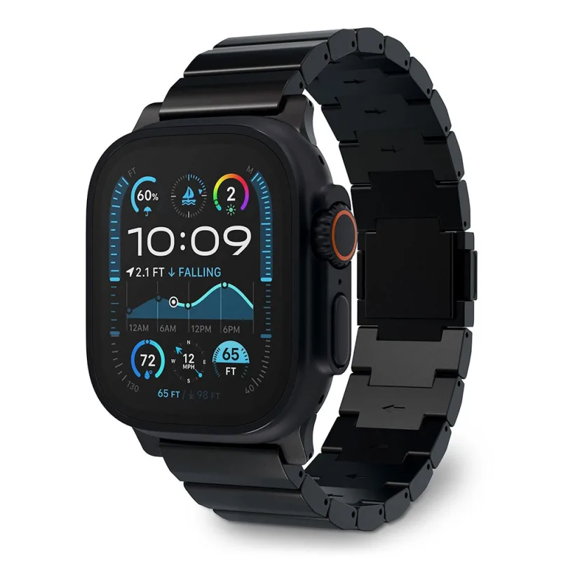 Decoded remienok Titanium Traction Strap pre Apple Watch 44-49mm - Black…