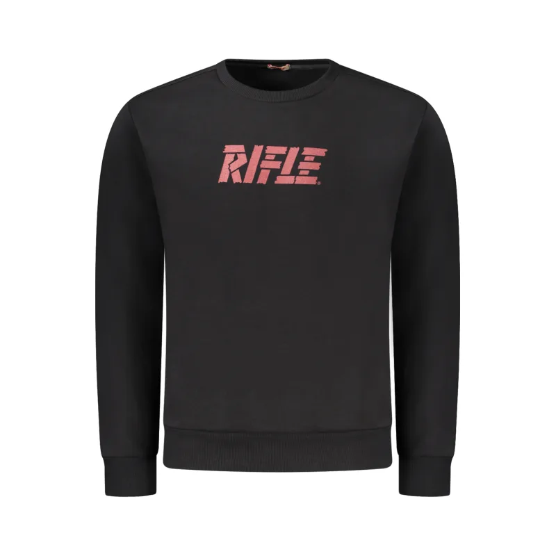 Pánska Mikina bez zipsu RIFLE - Čierna Farba: čierna, Veľkosť: 2XL