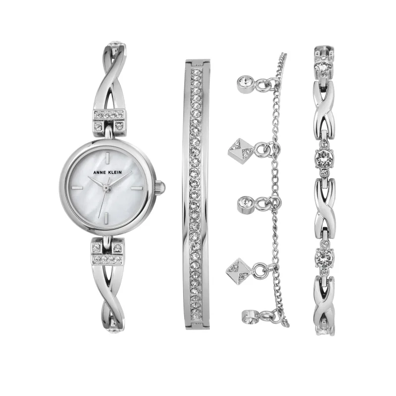 Súprava hodiniek a náramku Anne Klein AK/3083SVST