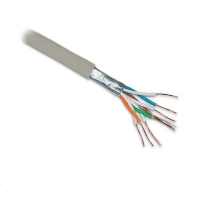 PLANET FTP Cat6, drát, 4pár, Cat6, Dca, šedý, 305m KAB-FTP6-D-PVC-P
