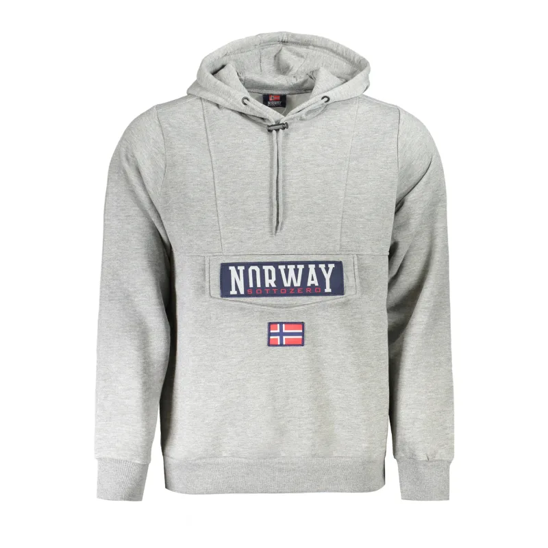 Pánska Mikina bez zipsu NORWAY 1963 - Šedá Farba: šedá, Veľkosť: L