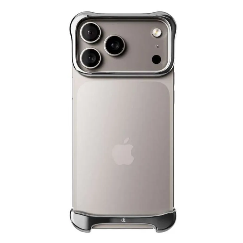 Arc Pulse - hliníkový ochranný rám na iPhone 18 Pro, stříbrný (ARC-AP-AL-PSL-APL-IP-18-PRO)