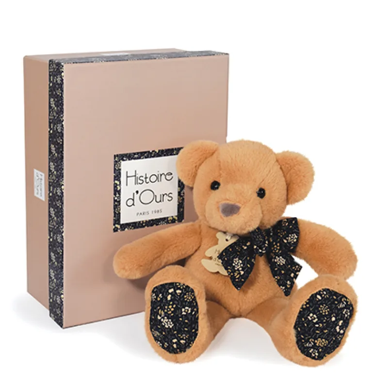 Doudou et Compagnie Paris Doudou Histoire d´Ours Plyšový kamarát svetlo hnedý medvedík 25 cm