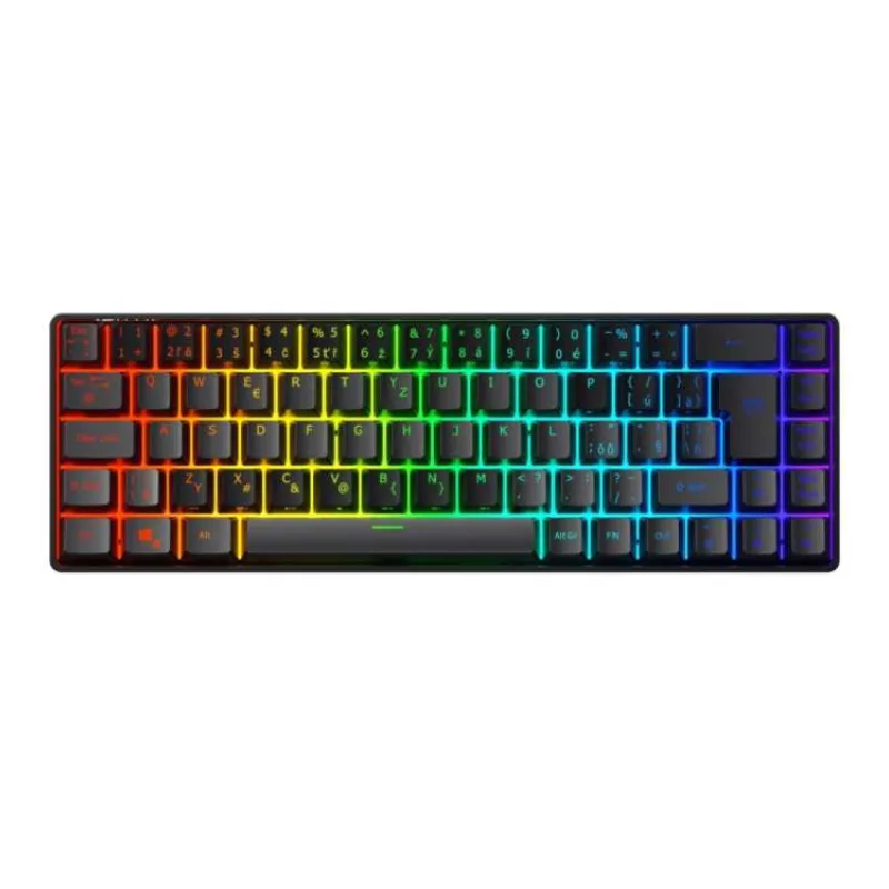 C-TECH Mechanická herní klávesnice Renegade (GKB-18), magnetické spínače, 68 kláves, USB, RGB podsvětlení (GKB-18)