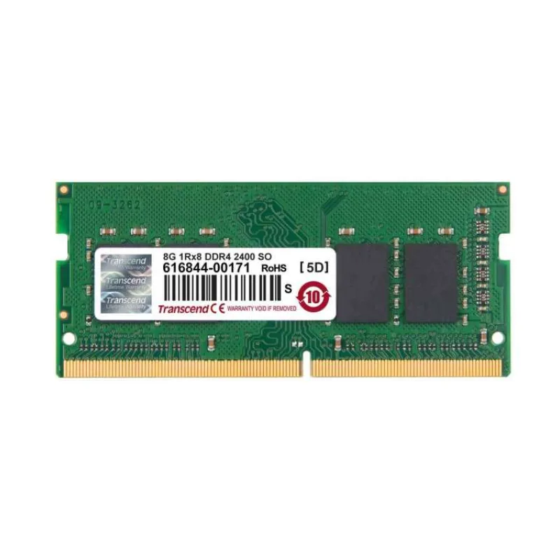 Transcend paměť 8GB SODIMM DDR4 2400 1Rx8 CL17 (TS1GSH64V4B)