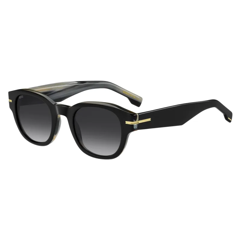 HUGO BOSS BLACK Pánske Slnečné Okuliare HUGO BOSS, čierne, pánske, BOSS1717SQF6 (Okuliare/mostík/ramienka: 48/24/150 mm)