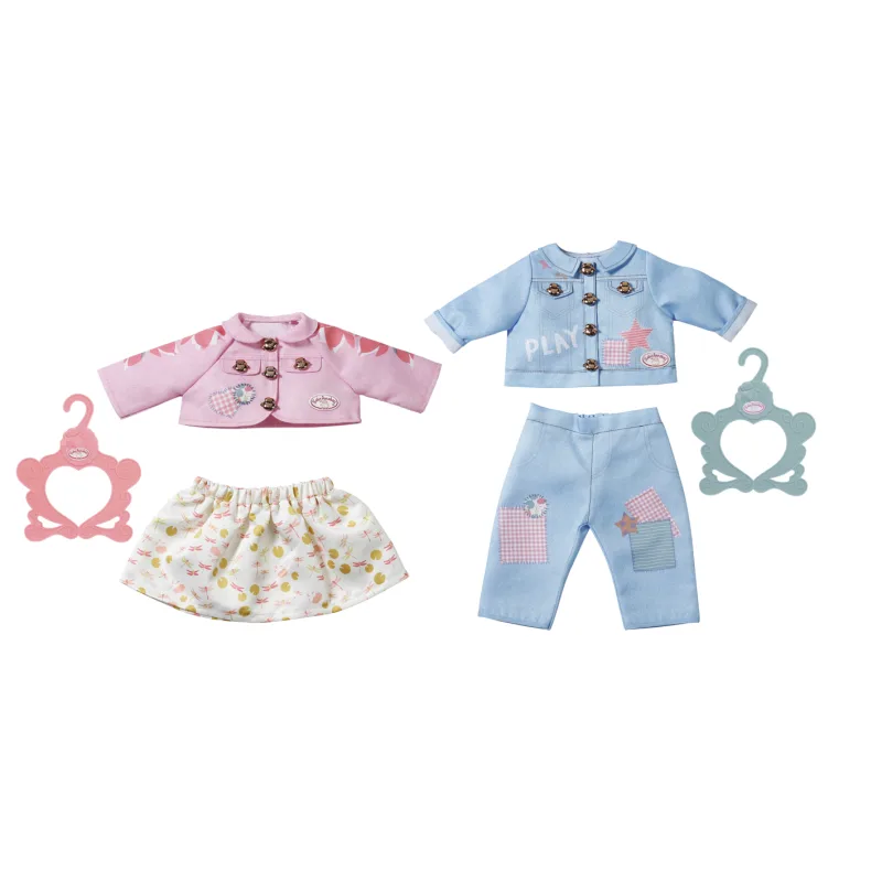 Baby Annabell Oblečenie pre dievčatko a pre chlapčeka, 2 druhy, 43 cm