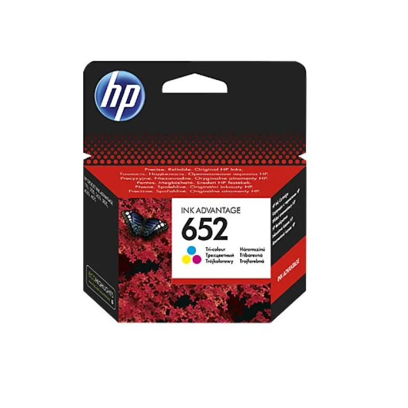 HP 652 Tri-colour Ink Cartridge F6V24AE#BHK