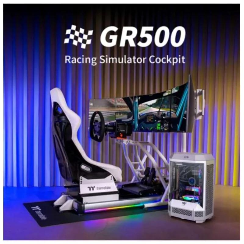 THERMALTAKE Závodní kokpit GR500 Racing Simulator Cockpit, Bílá (GSC-R50-CPASWH-01)