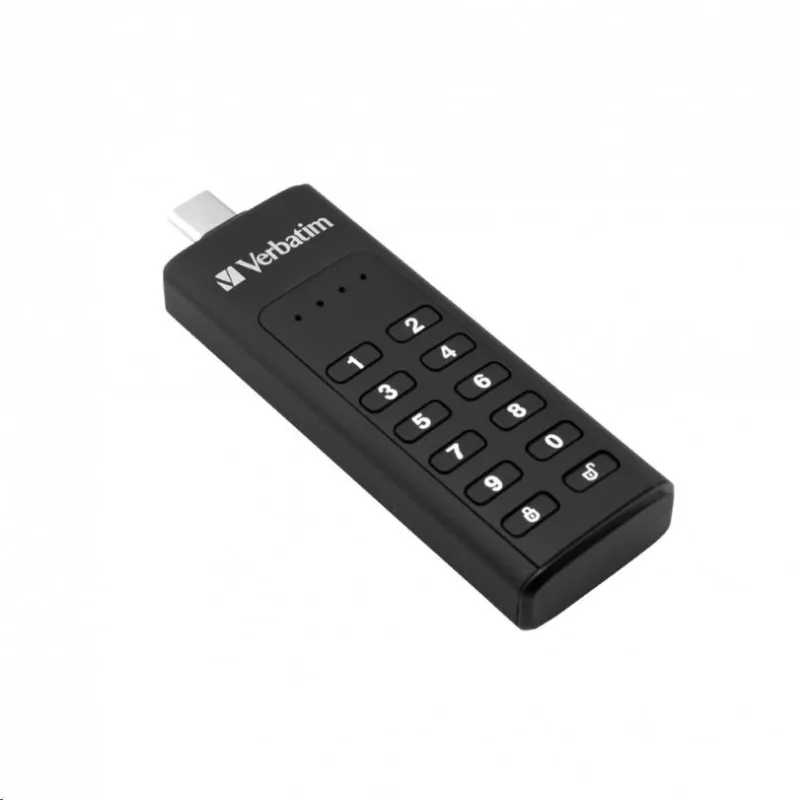 VERBATIM USB C 3.1 disk 32 GB - klávesnica Secure (R:160/ W:130 MB/ s)…