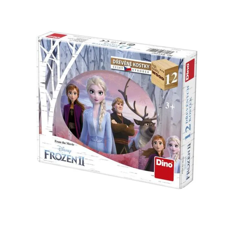 Dino Dino Drevené kocky Frozen II 12 ks