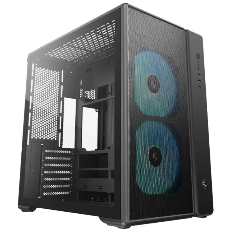 DEEPCOOL skříň CG590 MESH 2F / ATX / 2x160 mm ARGB fan / 2xUSB3 / USB-C / mesh panel / černá (R-CG590MESH-BKANA2-G)