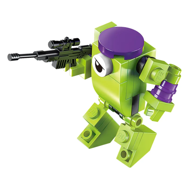 Qman Qman Hyperfunction Tactical Unit 2101-5 Robot Troops 3v1