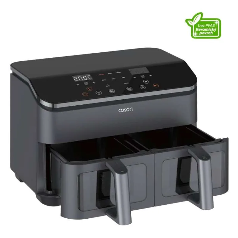 Cosori Dual Basket horkovzdušná fritéza 8,5 L, keramika (CAF-R901-AEUR)
