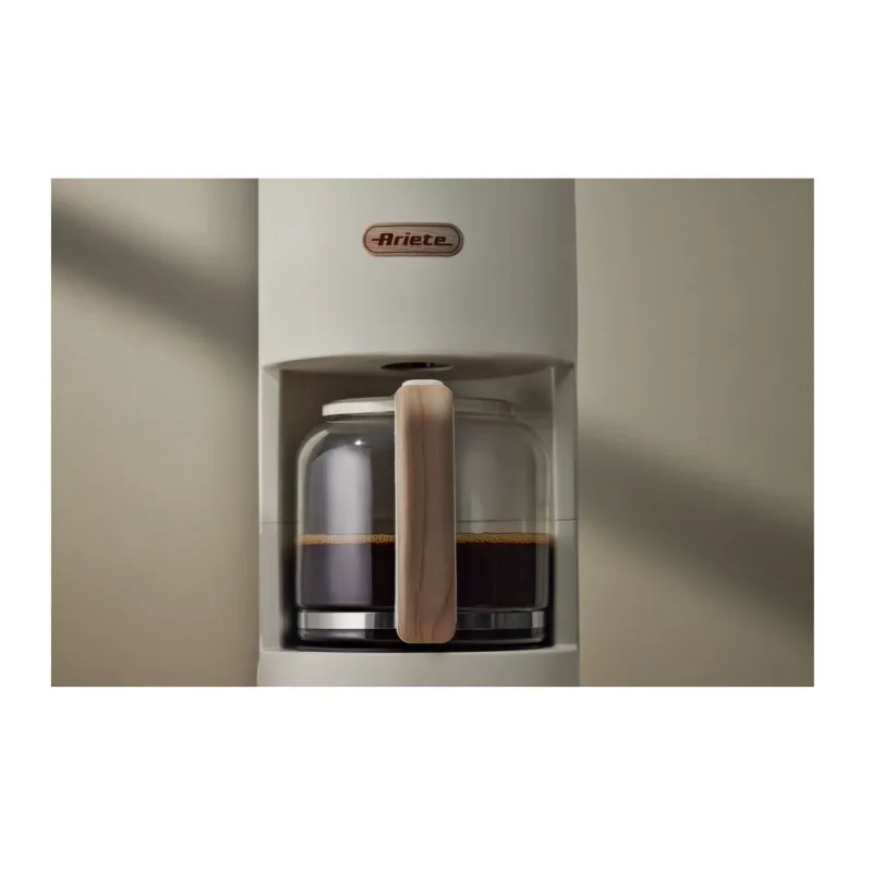 Ariete Breakfast Wood Drip Coffee Machine 1394/06, krémový ART 1394/06
