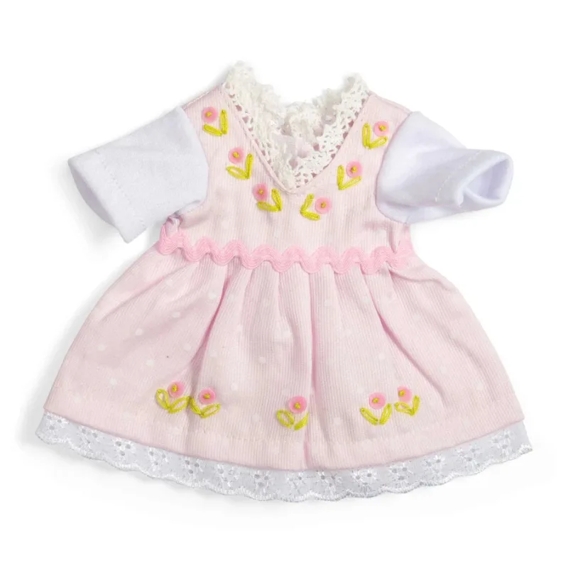 Bigjigs Toys Bigjigs Toys Ružové šaty s bielym tričkom pre bábiku 28 cm