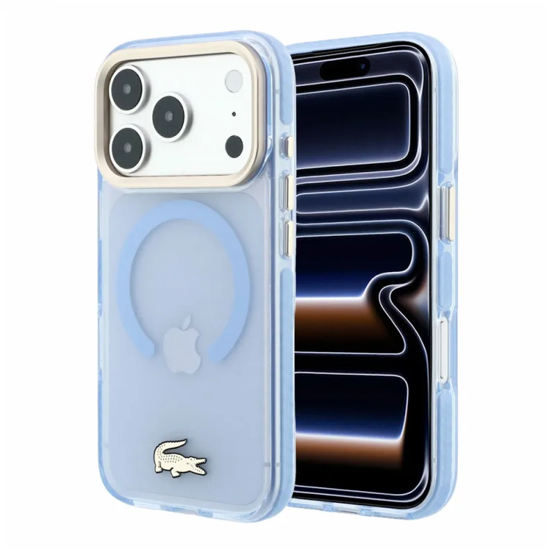 Lacoste PC/TPU Frosted Finish Gold Logo MagSafe kryt iPhone 18 Pro Max…