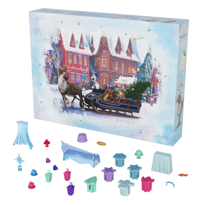 Mattel FROZEN ADVENTNÝ KALENDÁR S MALÝMI BÁBIKAMI