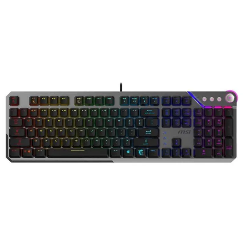 MSI herní klávesnice STRIKE 600 V2 Silent/ drátová/ mechanická/ RGB podsvícení/ USB/ CZ+SK layout (S11-04CS232-CLA)
