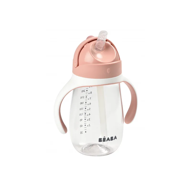 Beaba Hrnček so slamkou 300ml Old Pink