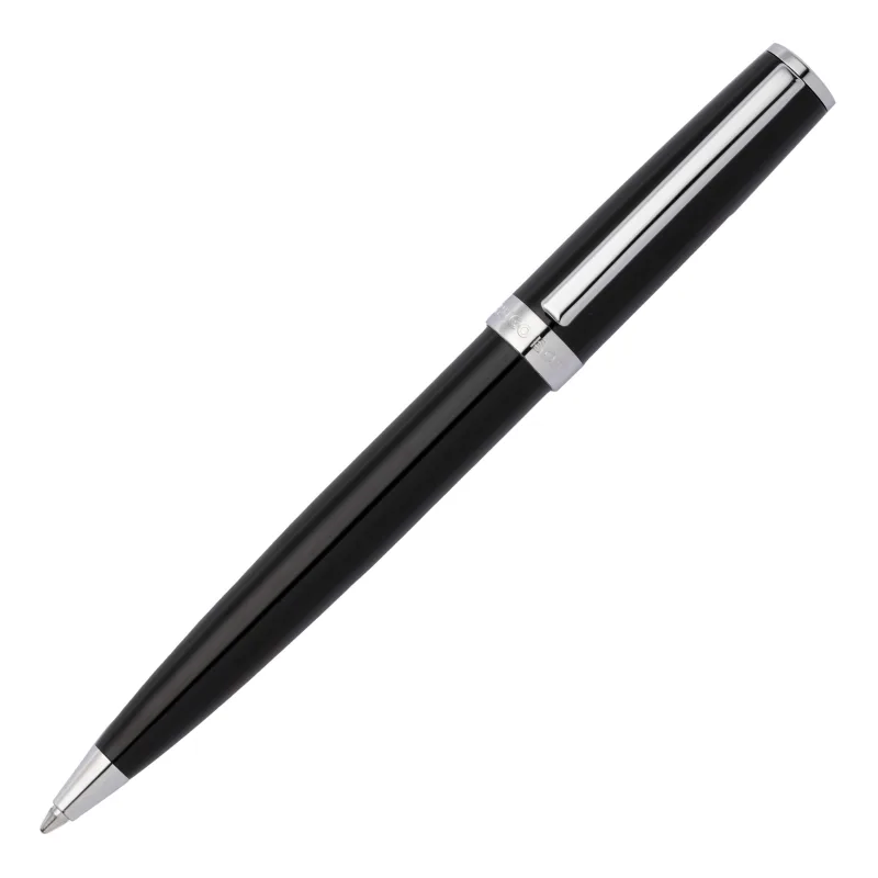 HUGO BOSS Guľôčkové pero Gear Icon, čierne HSN2544A