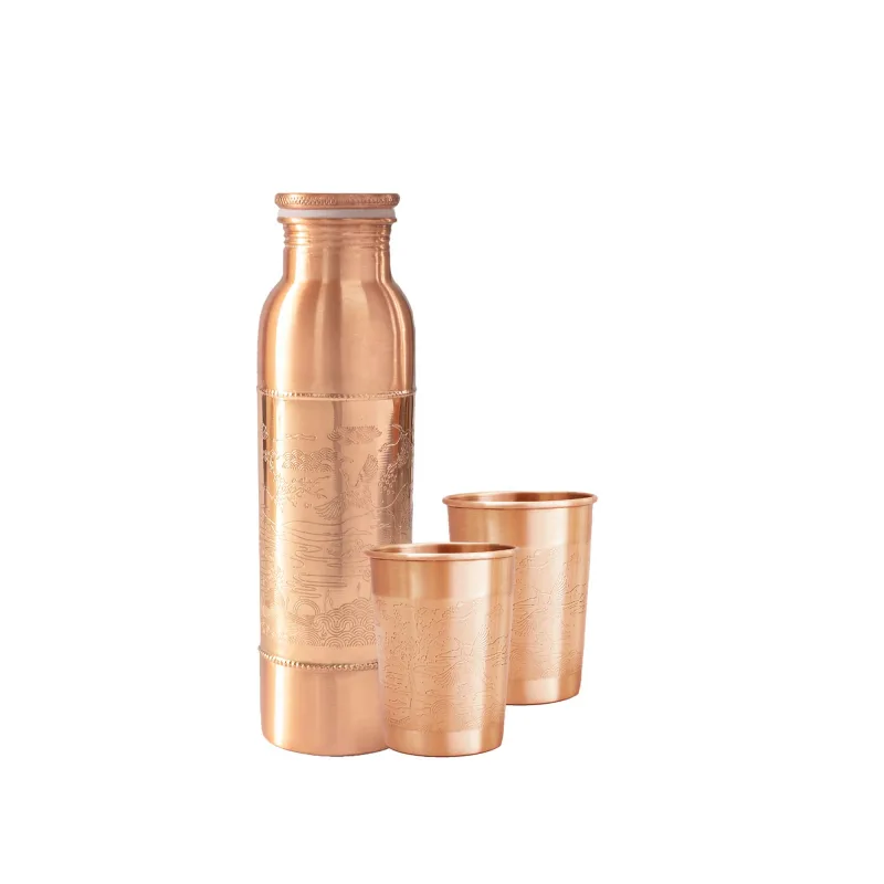 Súprava medených fliaš a hrnčekov Forrest & Love GSP