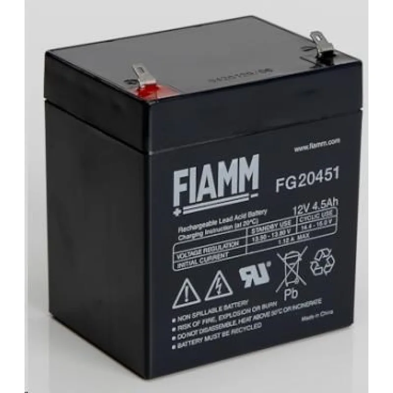 Batéria - Fiamm FG20451 (12V/ 4, 5Ah - Faston 187), životnosť 5 rokov…