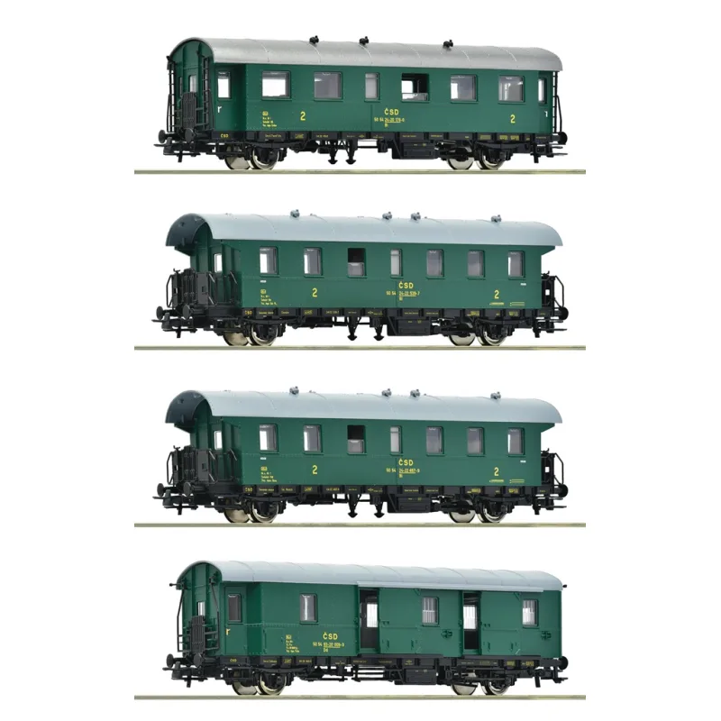 Roco Roco Súprava 4 ks osobných vagónov ČSD - 6200088