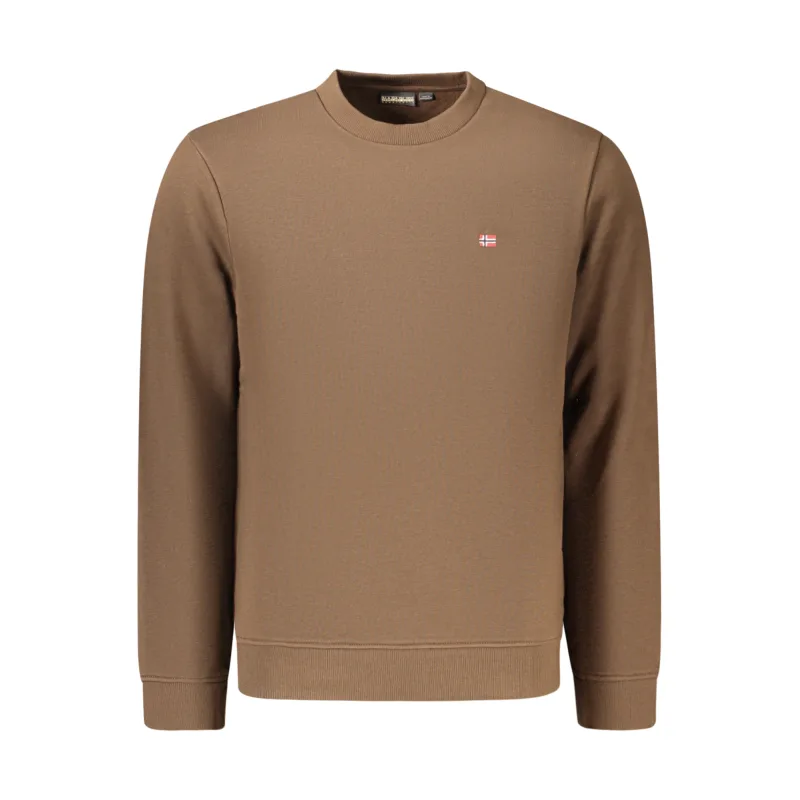 Pánska Mikina bez zipsu NAPAPIJRI - Hnedá Farba: hnedá, Veľkosť: S